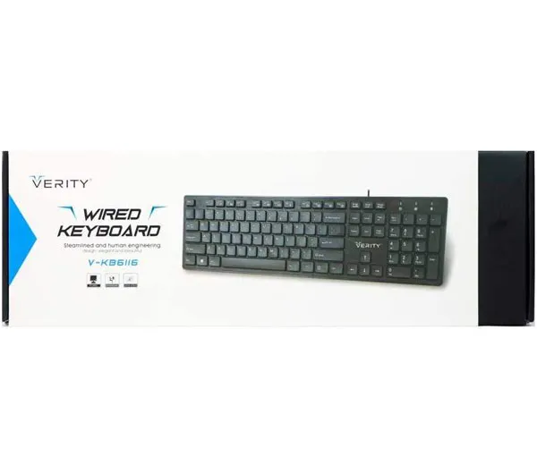 کیبورد وریتی مدل V-KB6116 با حروف فارسی