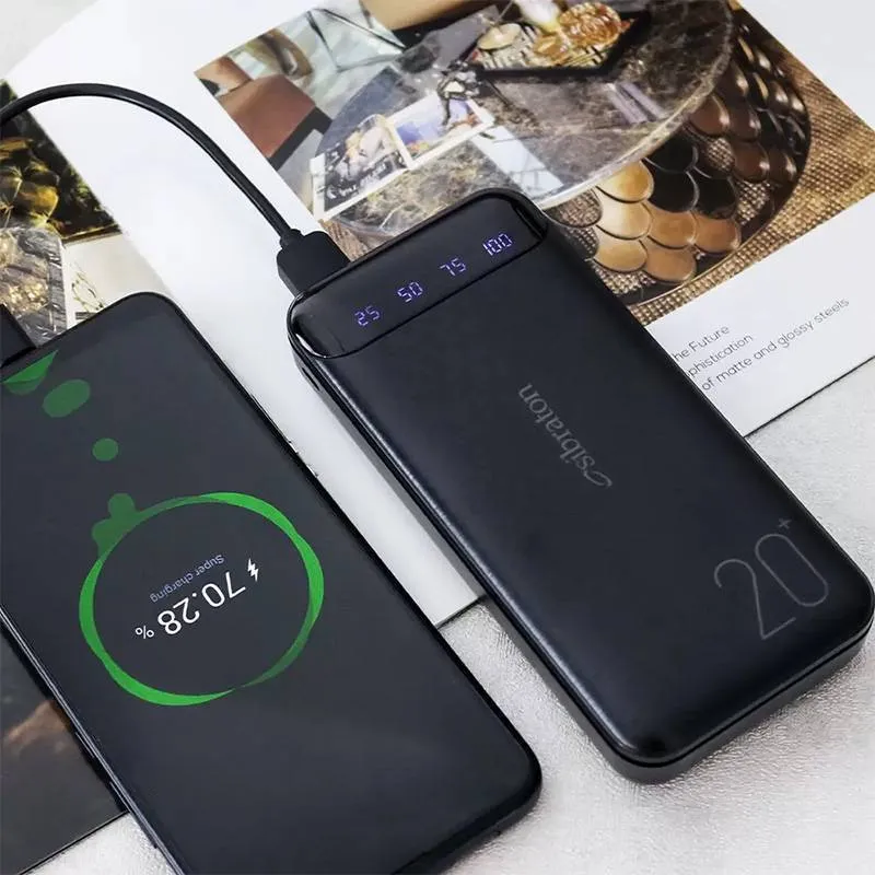 شارژر همراه سیبراتون مدل S-PB217 ظرفیت 20000 میلی آمپرساعت همراه با کابل Micro USB