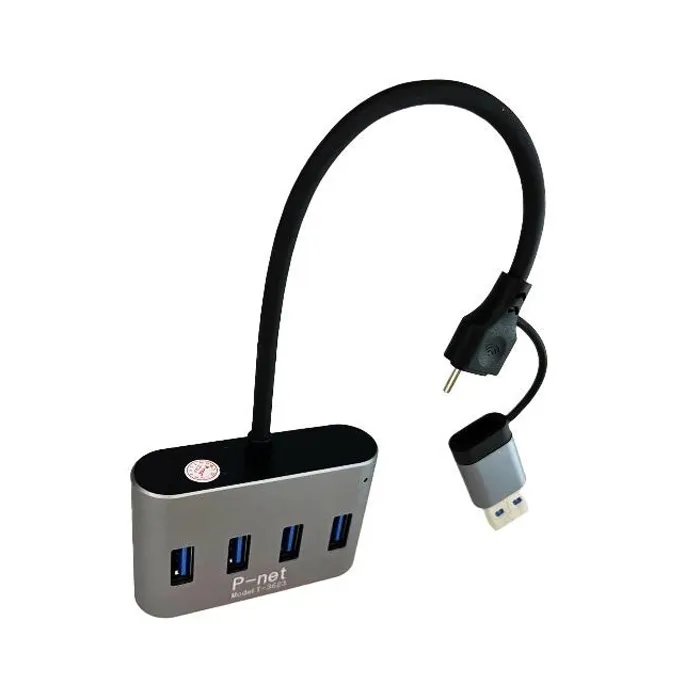 هاب 4 پورت TYPE-C+USB3.1 پی نت مدل T-3623