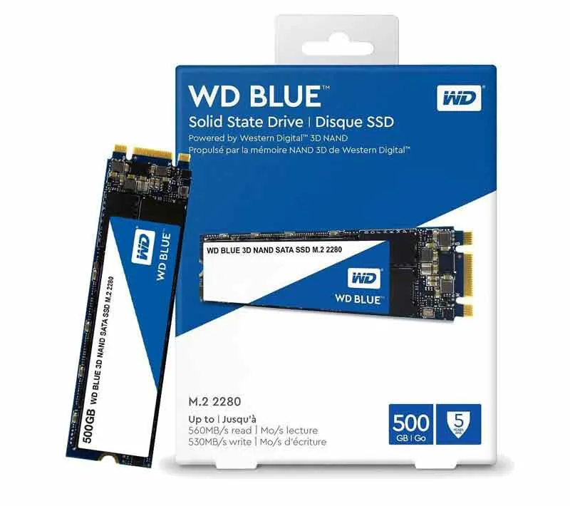 اس اس دی اینترنال وسترن دیجیتال مدل WDS500G2B0B M.2 ظرفیت 500 گیگابایت