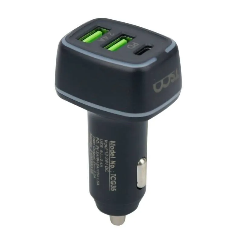 شارژر فندکی تسکو مدل TCG 35 3A 18W PD به همراه کابل MicroUSB