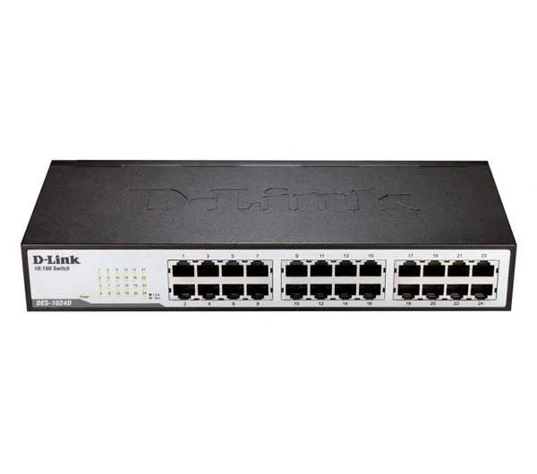 سوییچ 24 پورت غیر مدیریتی و دسکتاپ دی-لینک مدل DES-1024D