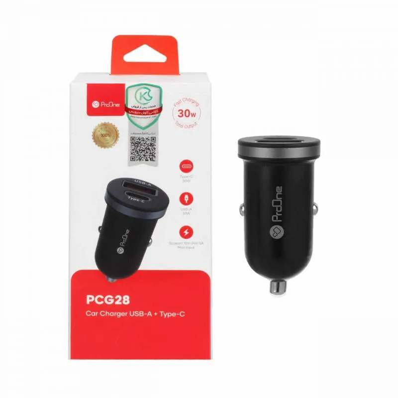شارژر فندکی پرووان مدل PCG28 30W