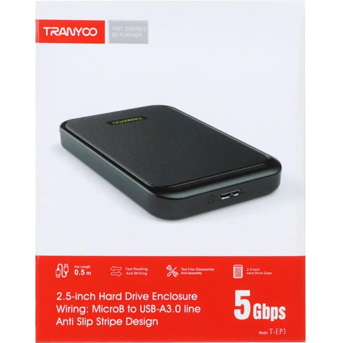 باکس هارد دیسک 2.5 اینچ USB 3.0 ترانیو مدل T-EP3