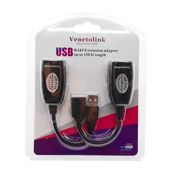 افزایش طول USB با کابل شبکه ونتولینک مدل RJXT تا 50 متر