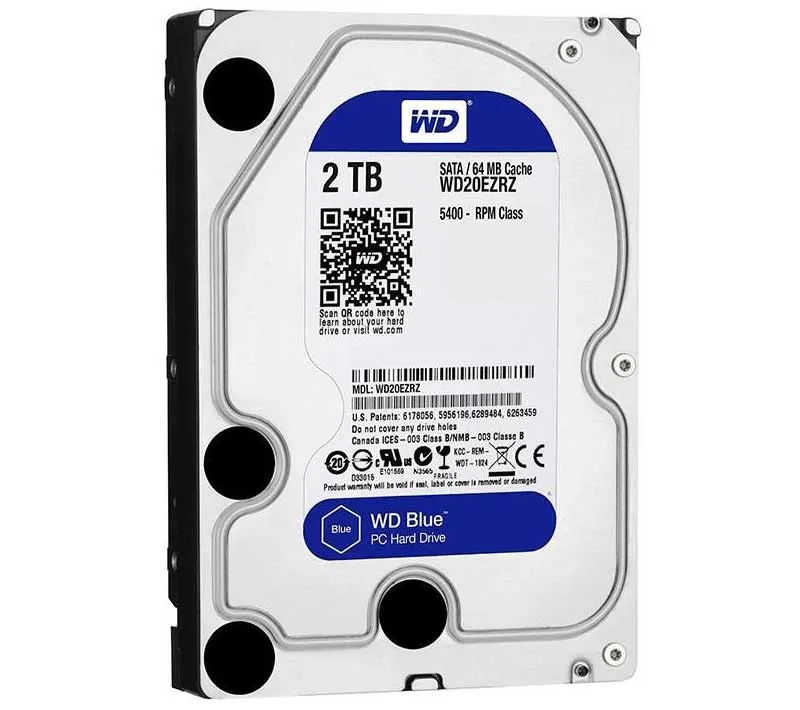هارددیسک اینترنال وسترن دیجیتال مدل Blue ظرفیت 2 ترابایت