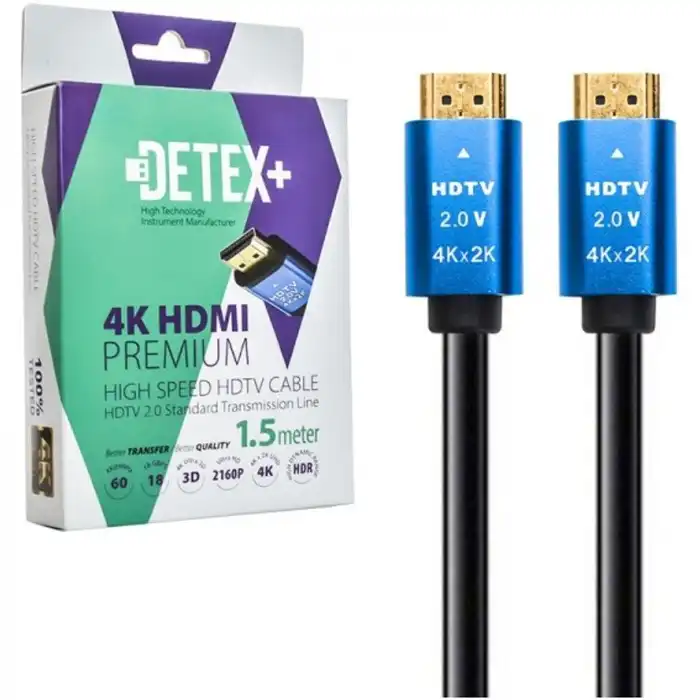 کابل HDMI 4K دیتکس پلاس طول 1.5 متر