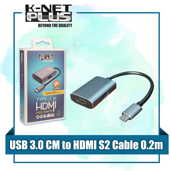 تبدیل Type-C به HDMI و USB 3.0 4K کی نت پلاس مدل KP-COCMS202