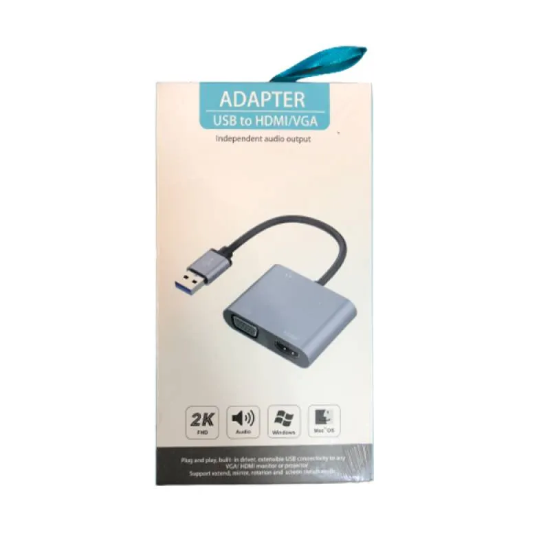 تبدیل USB 3.0 به HDMI / VGA کی نت مدل K-COUC30HV