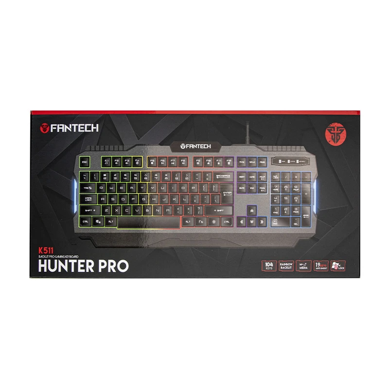 کیبورد مخصوص بازی فنتک مدل Hunter Pro K511