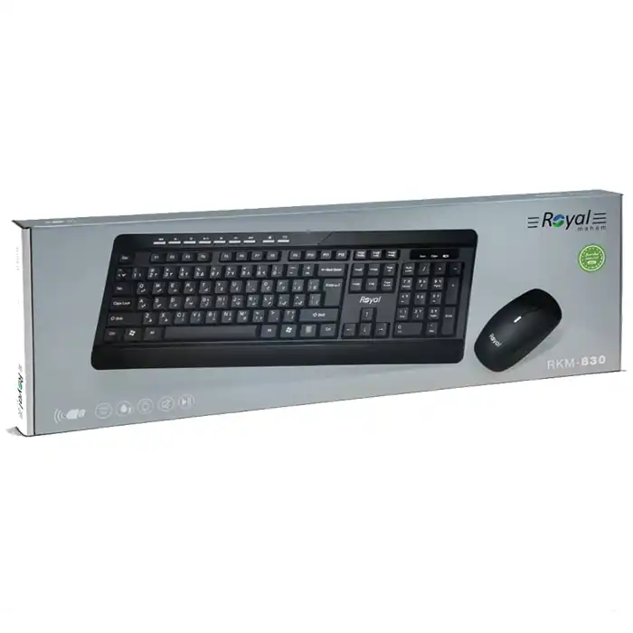 کیبورد و ماوس بی سیم رویال مدل R-KM830
