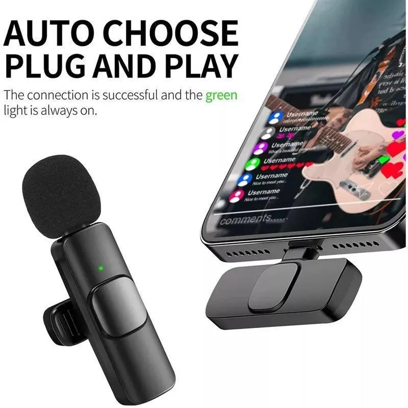 میکروفن یقه ای بی سیم مدل K9 Type-C