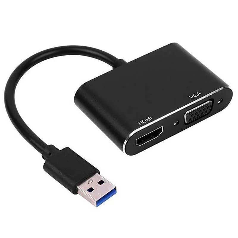 تبدیل USB 3.0 به HDMI / VGA کی نت مدل K-COUC30HV