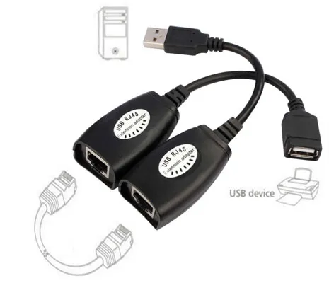 افزایش طول USB با کابل شبکه ونتولینک مدل RJXT تا 50 متر