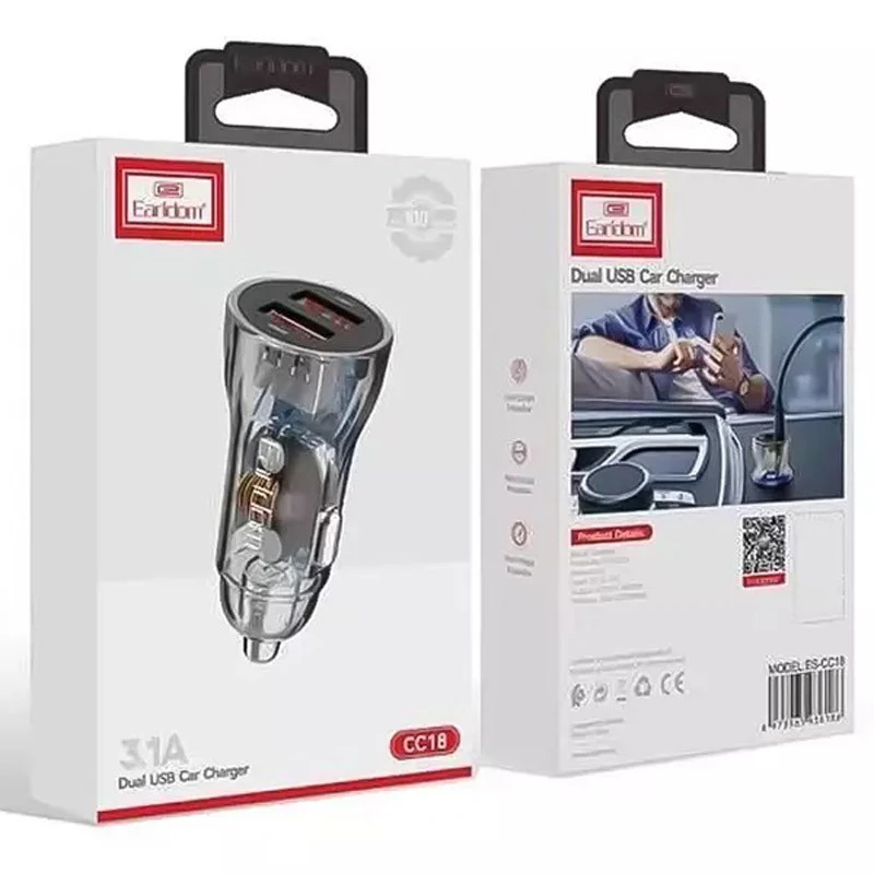شارژر فندکی ارلدام مدل ES-CC18 3.1A 15.5W