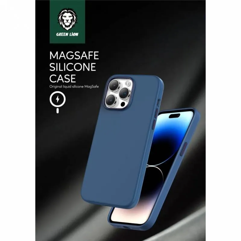 کاور گوشی گرین لاین مدل Magsafe Silicone مناسب برای iPhone 15 Pro