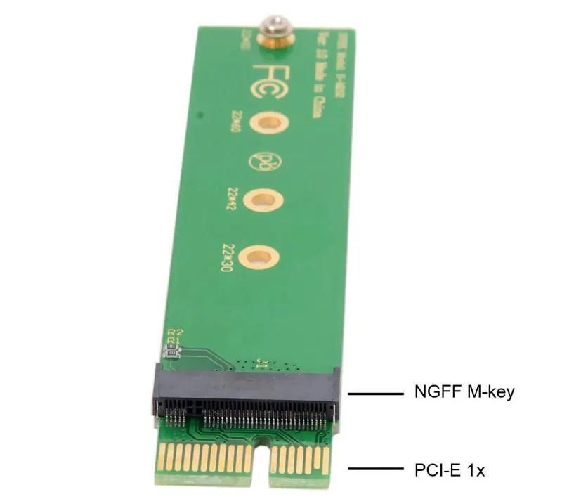 تبدیل پورت PCI-E به M.2 مدل N-M202