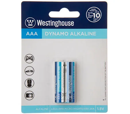 باتری نیم قلمی وستینگ هاوس مدل Dynamo Alkaline بسته 2 عددی