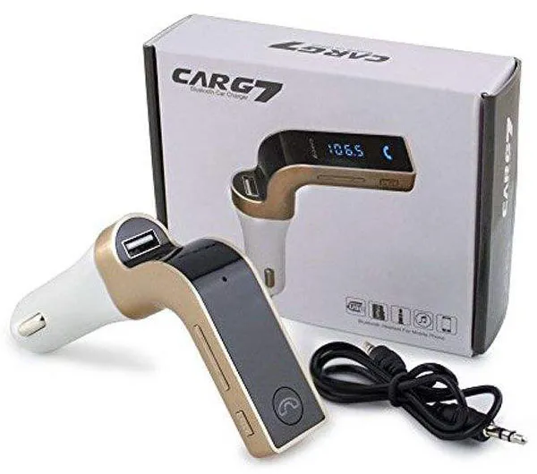 پخش کننده اف ام و شارژر فندکی CARG7 بلوتوث