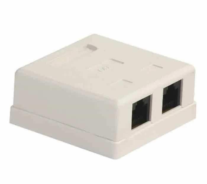 کیستون باکس پی نت پلاس مدل 80-20 Cat5e دو پورت