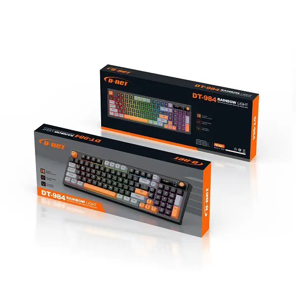 کیبورد مخصوص بازی دی نت مدل DT-984 RGB