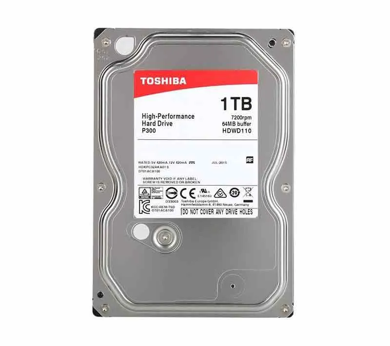 هارددیسک اینترنال توشیبا مدل P300 HDWD110UZSVA ظرفیت 1 ترابایت