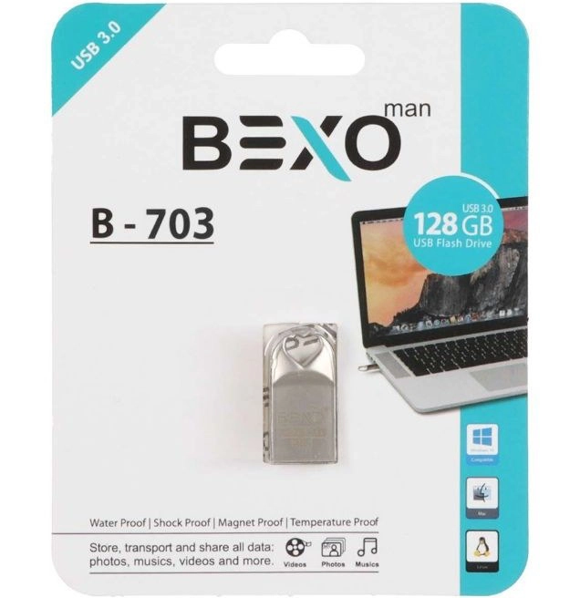 فلش مموری بکسو مدل B-703 USB 3.1 ظرفیت 128 گیگابایت