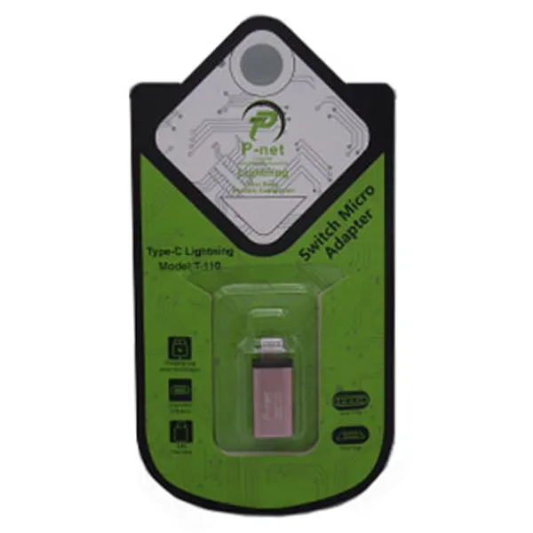 تبدیل  Type-C به Lightning پی نت مدل T-110