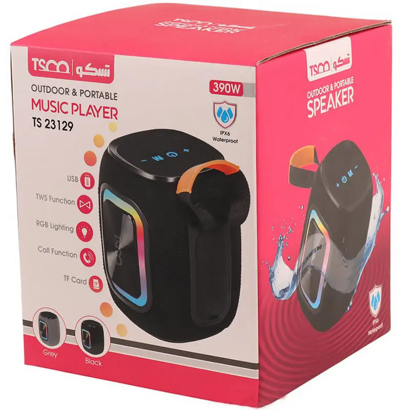 اسپیکر بلوتوثی قابل حمل تسکو مدل TS23129