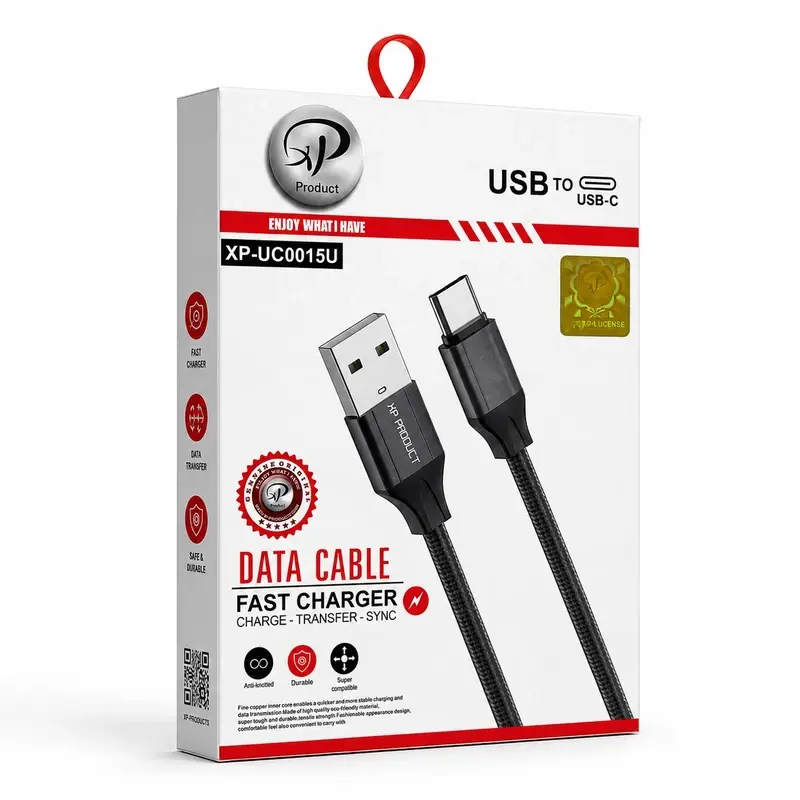 کابل تبدیل USB به USB-C ایکس پی پروداکت مدل XP-UC0015 طول 1 متر