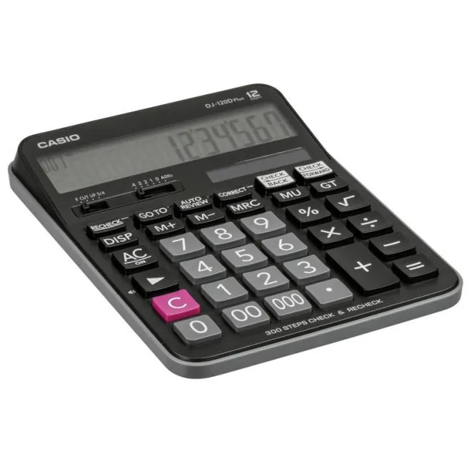 ماشین حساب کاسیو مدل Dj-120D PLUS
