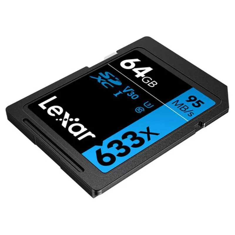 کارت حافظه SDXC لکسار مدل Performance کلاس 10 استاندارد UHS-I U3 سرعت 95MBps ظرفیت 64 گیگابایت