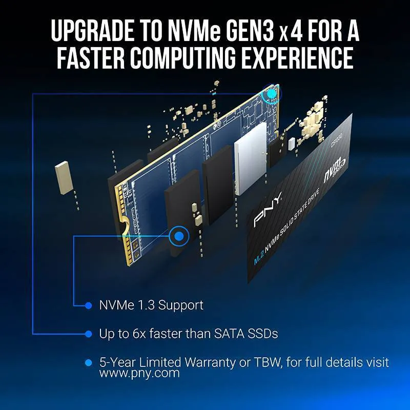 اس اس دی اینترنال پی ان وای مدل CS1030 M.2 NVMe ظرفیت 500 گیگابایت
