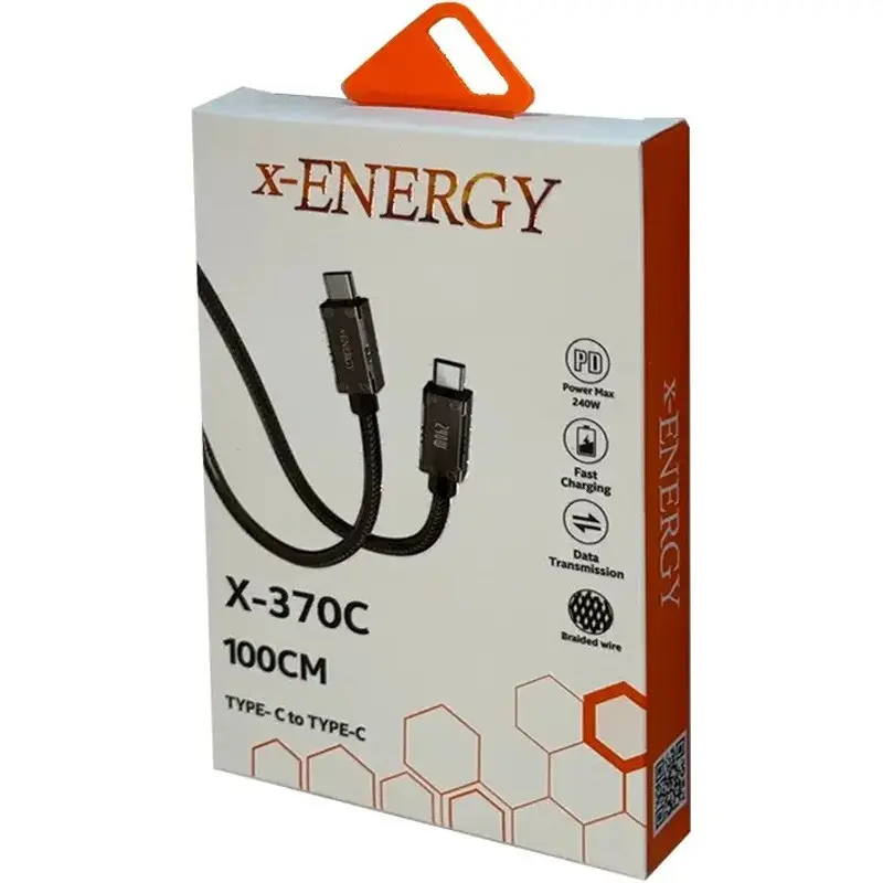 کابل تبدیل Type-C PD 240W به Type-C ایکس انرژی مدل X-370C طول 1 متر