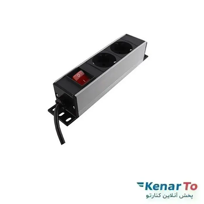 پاور ماژول رک 2 پورت بدنه آلومینیوم
