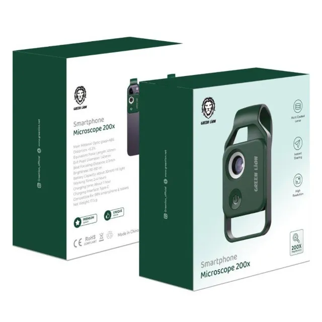 میکروسکوپ 200 برابری گوشی هوشمند گرین لاین مدل GN200XMICSGN