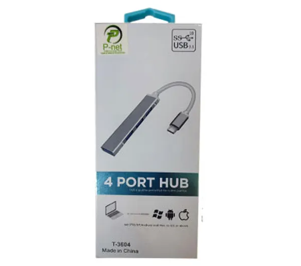 هاب 4 پورت Type-C پی نت مدل P-3604