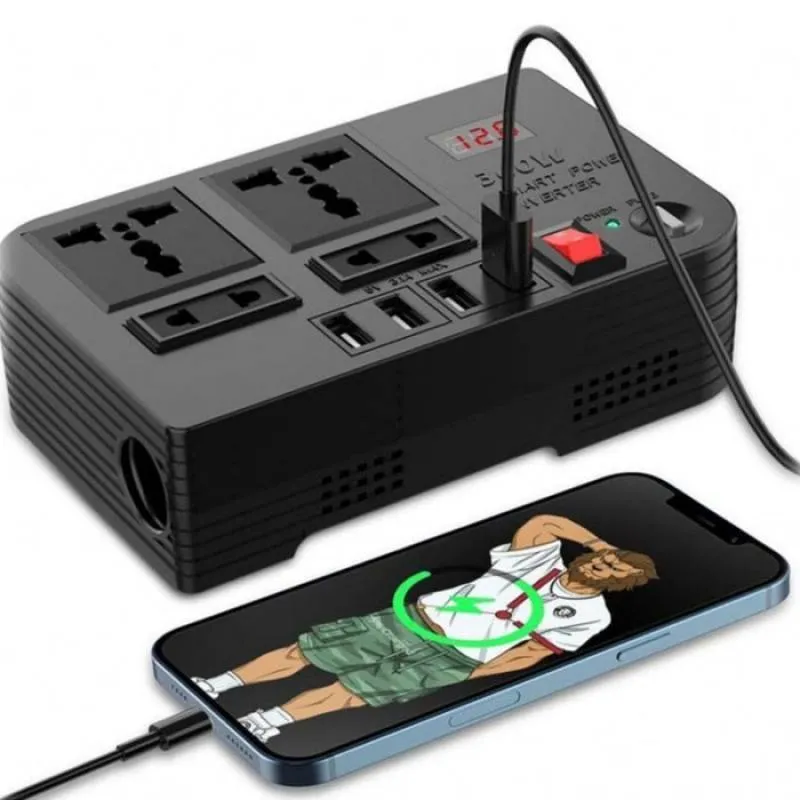 مبدل برق خودرو گرین لاین مدل Spark 3