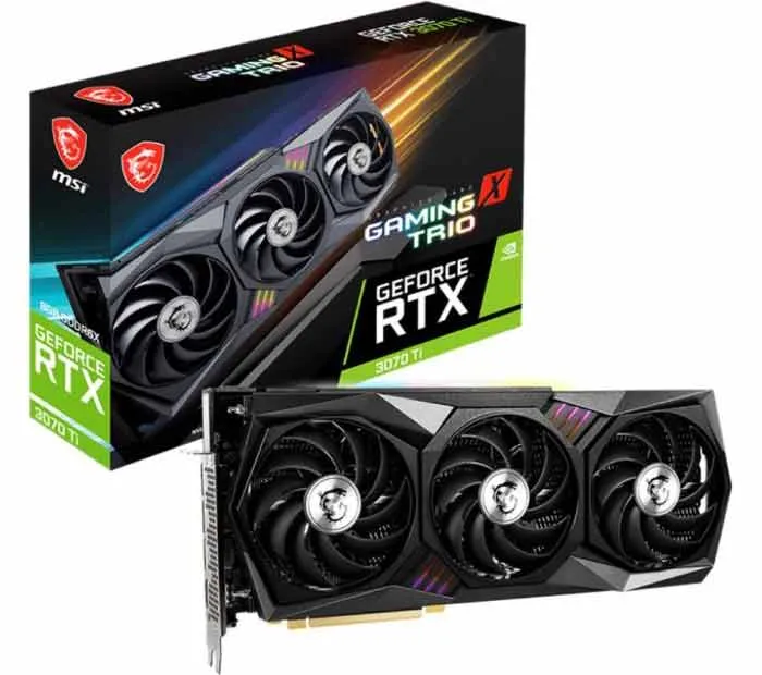 کارت گرافیک ام اس آی مدل GeForce RTX 3070 Ti GAMING X TRIO 8G