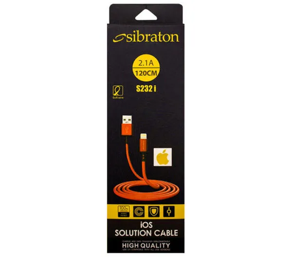 کابل تبدیل USB به Lightining سیبراتون مدل S232 i طول 1.2 متر