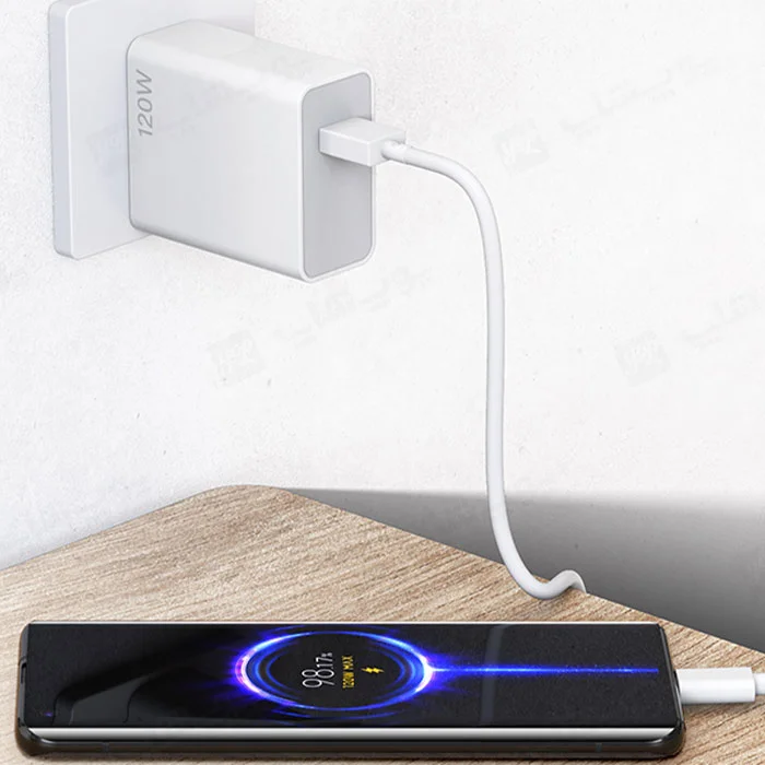شارژر دیواری شیائومی مدل 120W با کابل Type-c