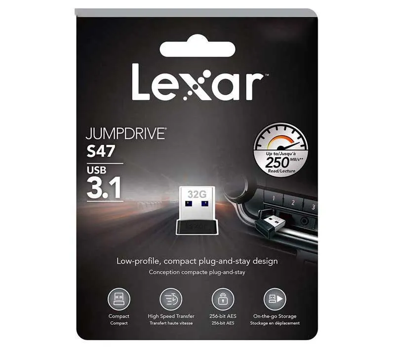 فلش مموری لکسار مدل JumpDrive S47 ظرفیت 64 گیگابایت