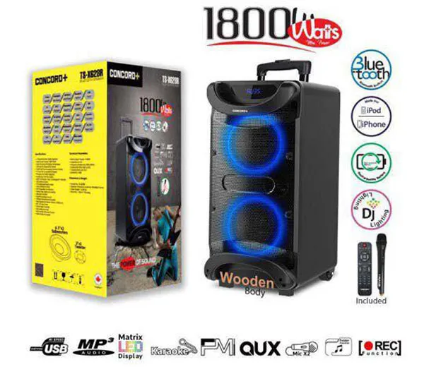 اسپیکر پرتابل چمدانی کنکورد مدل TS-X628R