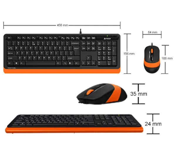 کیبورد و ماوس ای فورتک مدل FSTYLER F1010