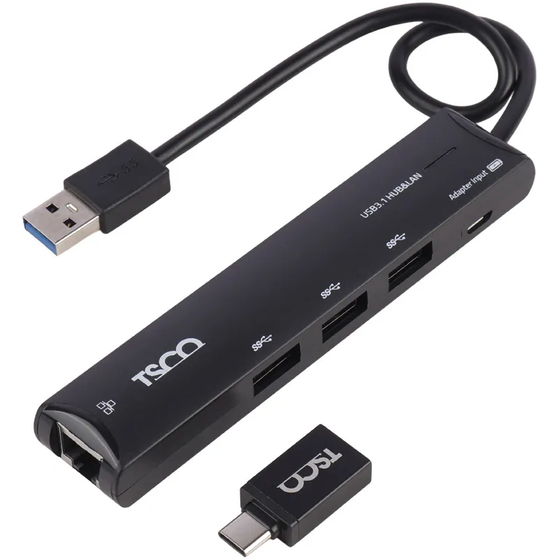 هاب 4 پورت USB 3.0 تسکو مدل THU-1165 LAN