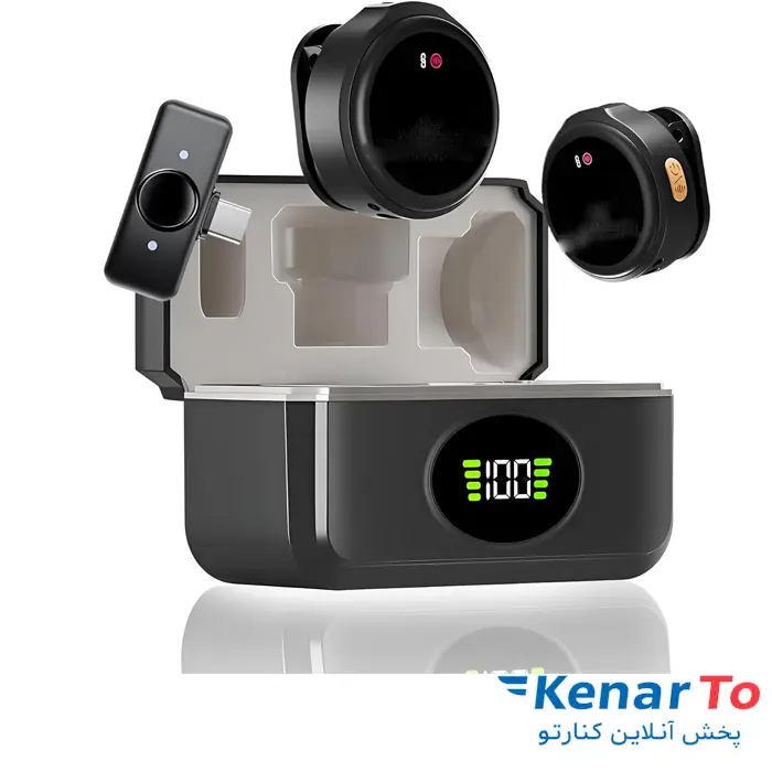 میکروفن یقه ای بی سیم KEZEN مدل  KZ-WM21 DUAL Type-C