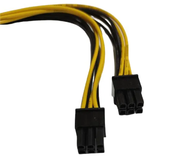 تبدیل برق 6 پین مادگی به دو عدد 6 پین نرگی گرافیک