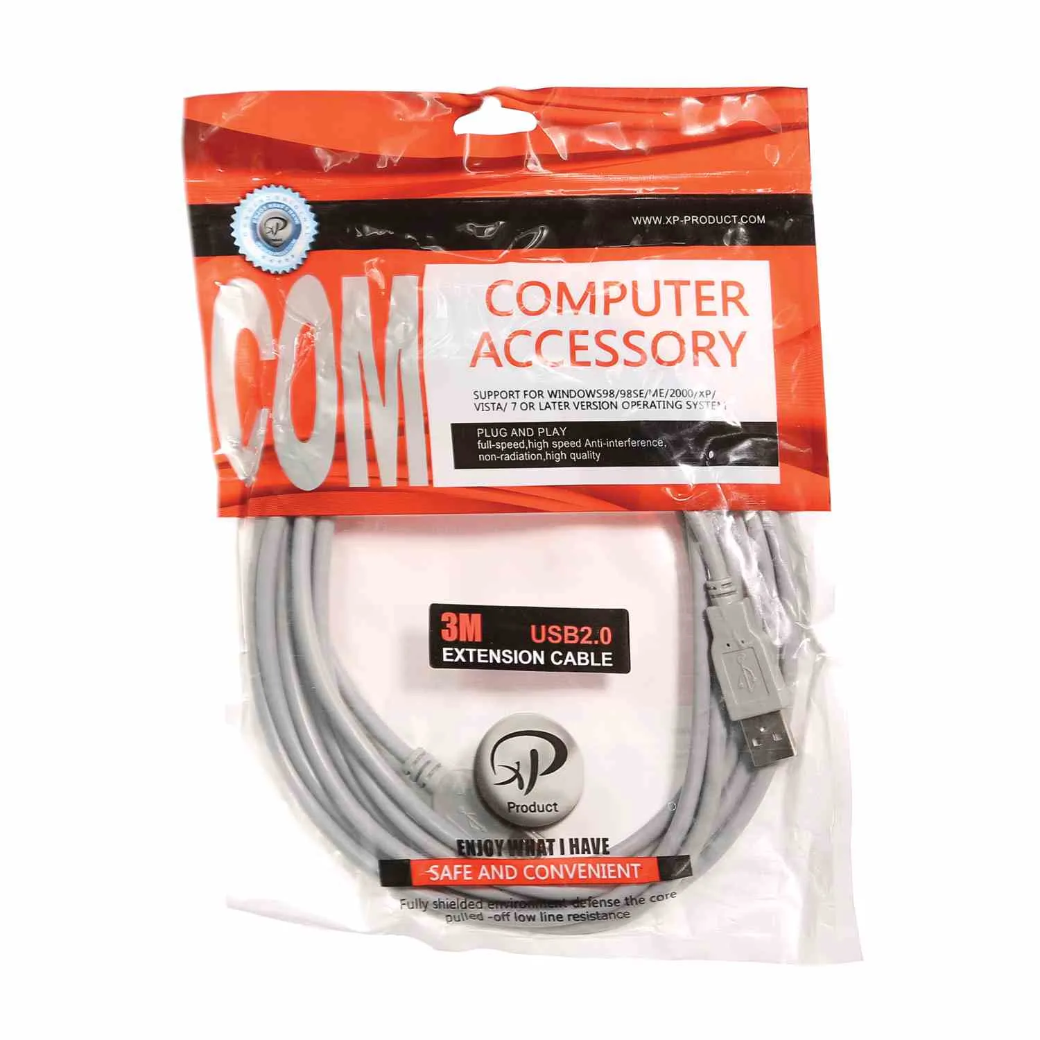 کابل افزایش طول USB 2.0 ایکس پی طول 3 متر