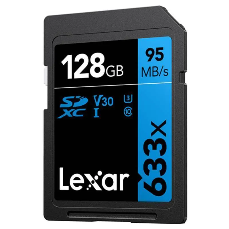 کارت حافظه SDXC لکسار مدل Performance کلاس 10 استاندارد UHS-I U3 سرعت 95MBps ظرفیت 128 گیگابایت