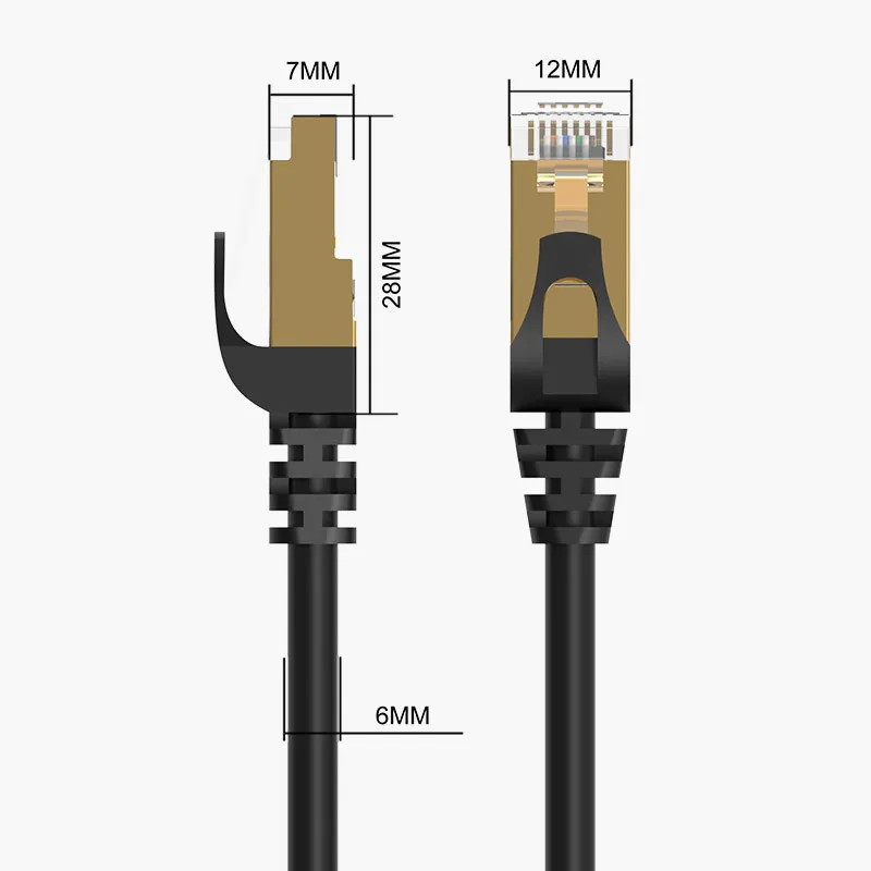 کابل شبکه CAT7 اوریکو مدل PUG-C7-20-BK طول 2 متر
